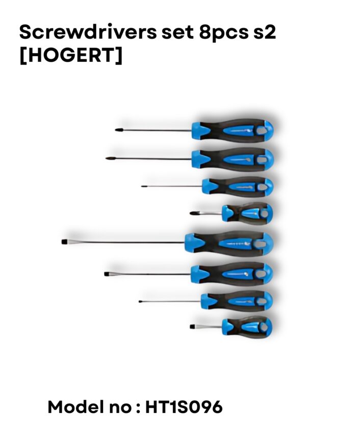 Screwdrivers set 8pcs S2 – HT1S096