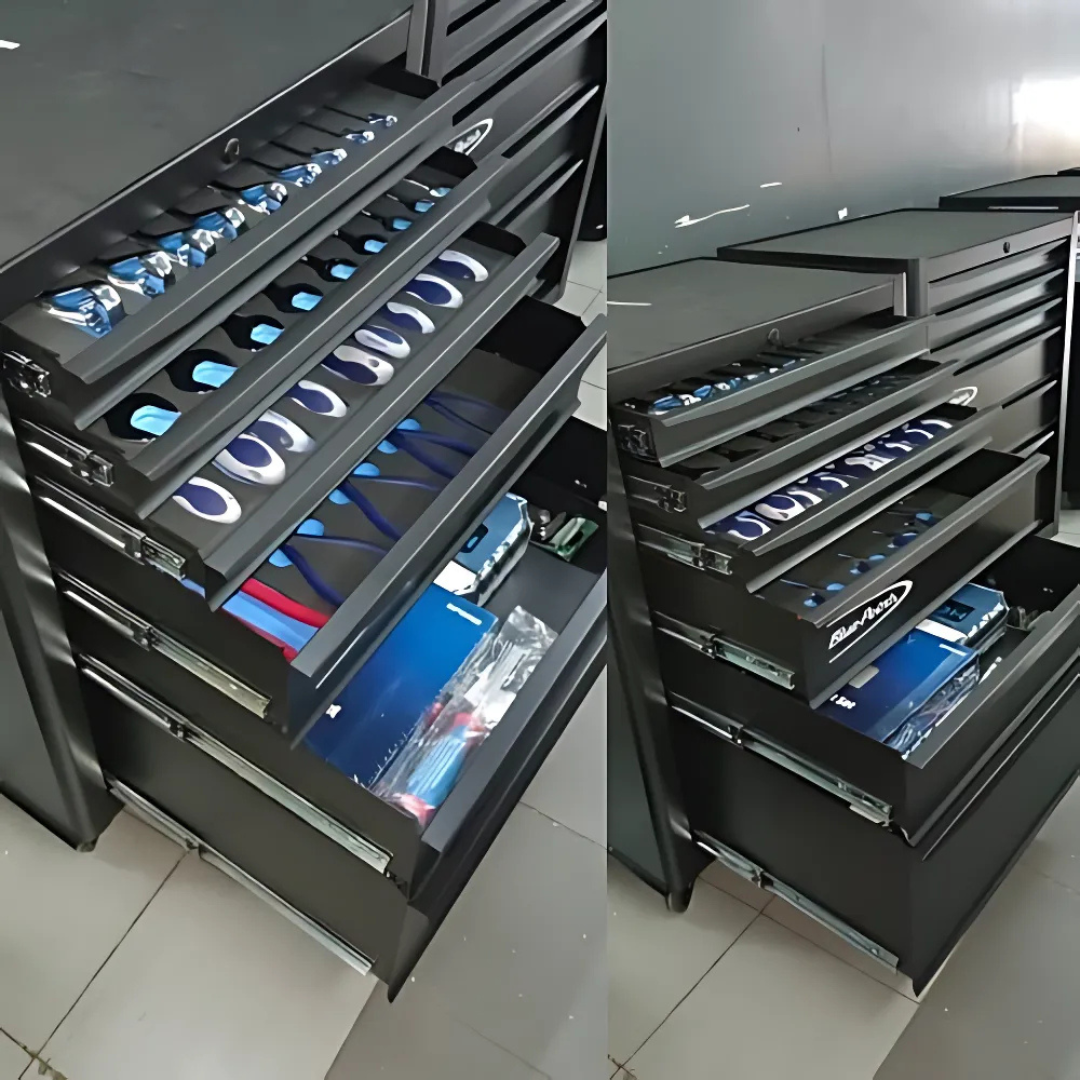 Blue Point tool trolley with custom foam inlays