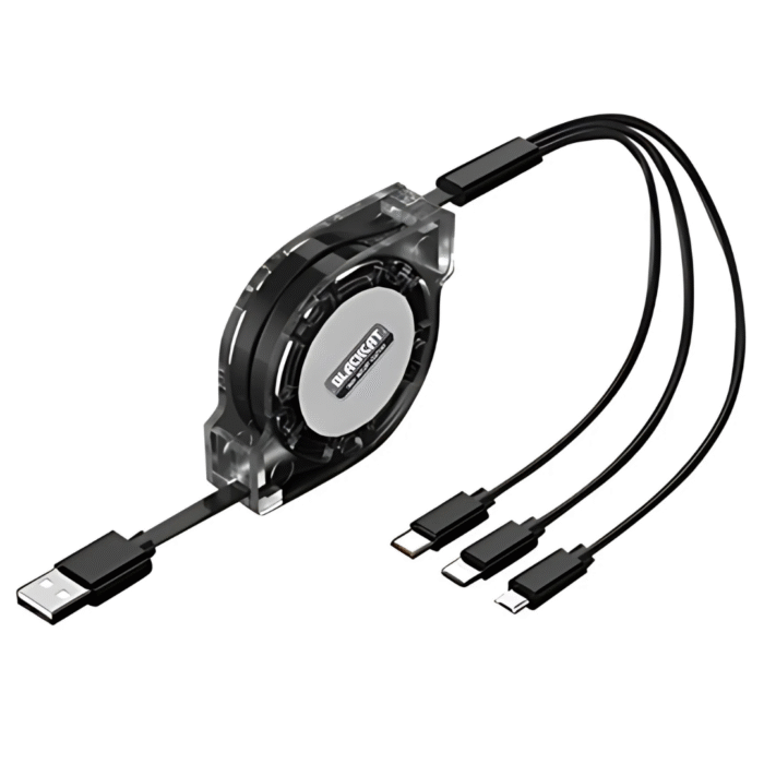 Blackcat ZapFold 3-in-1 Retractable Cable